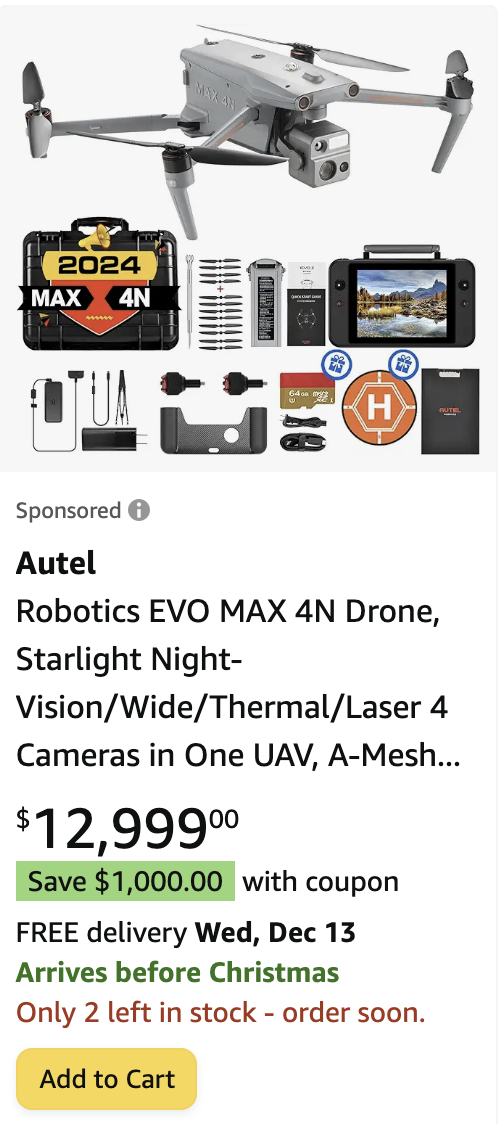 Autel Robotics EVO MAX 4N Drone