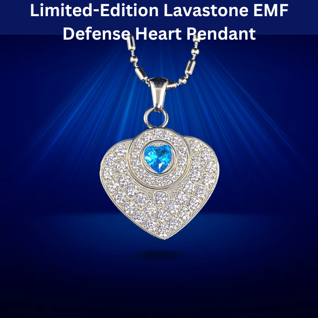 Lavastone EMF Defense Heart Pendant
